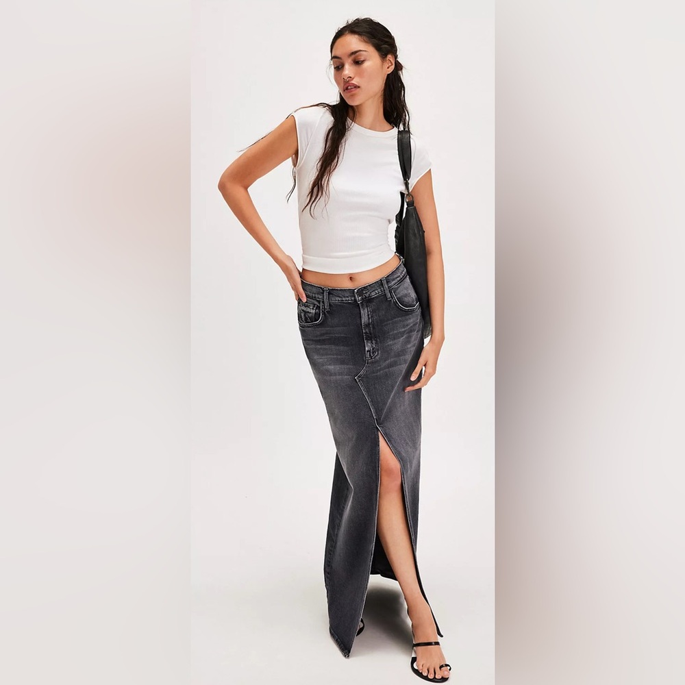 MOTHER x Free People The Bombshell Maxi Skirt